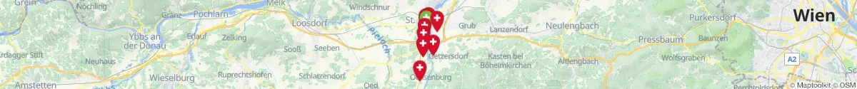 Kartenansicht für Apotheken-Notdienste in der Nähe von Spratzern (Sankt Pölten (Stadt), Niederösterreich)